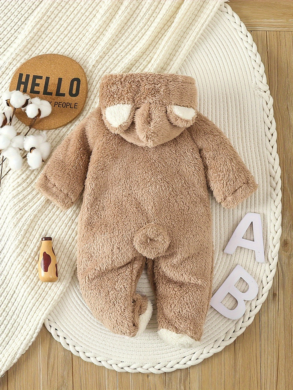 Premium Soft Fleece Baby Onesie Jumpsuit