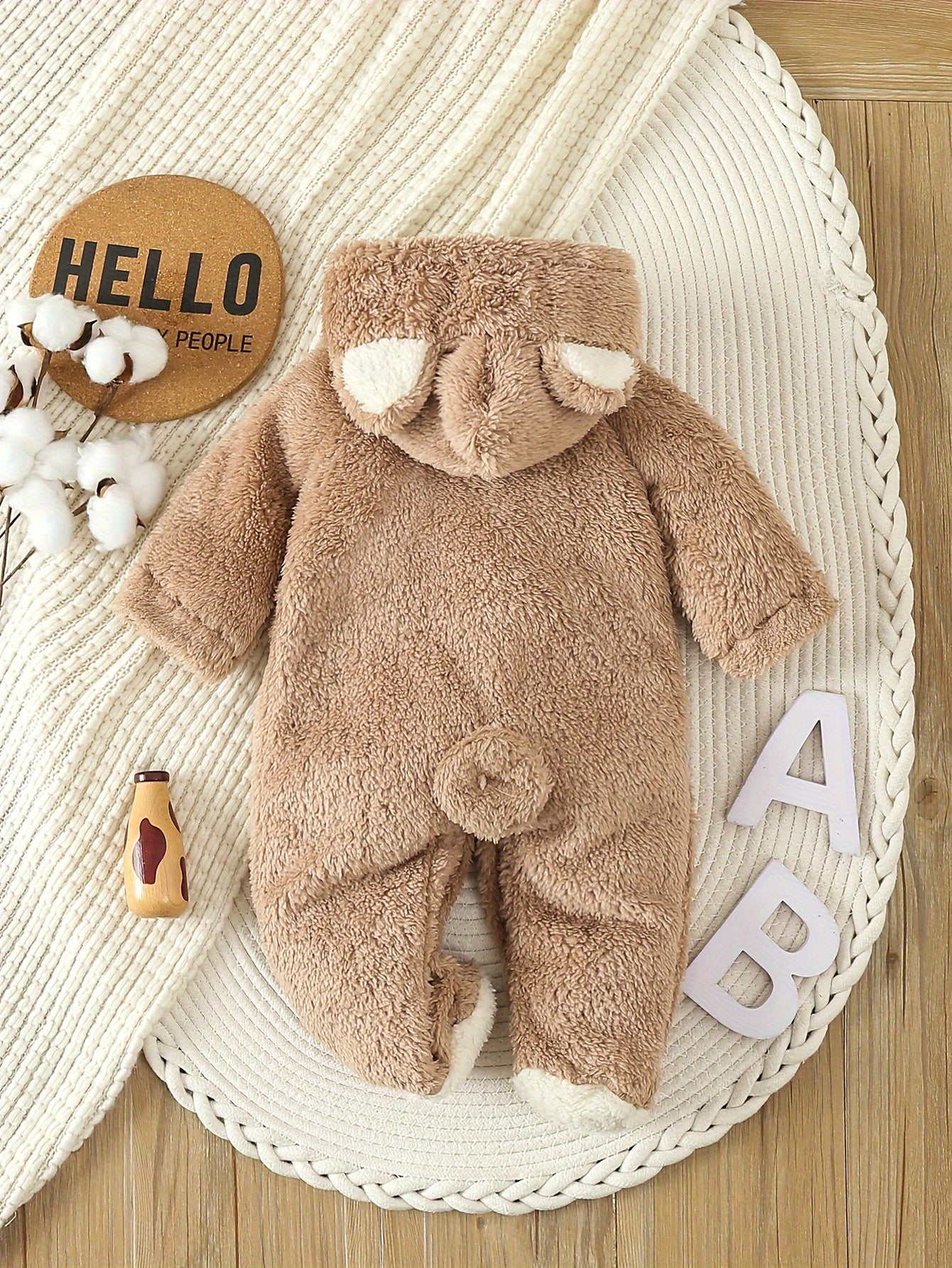 Premium Soft Fleece Baby Onesie Jumpsuit